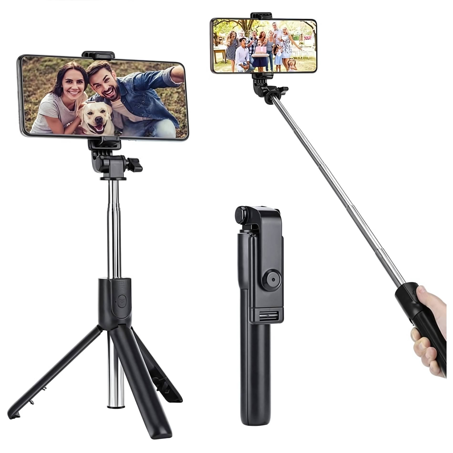     			NAFA Mini Tripod Adjustable with Mobile clip holder Mobile,Mobile Phone & Camera