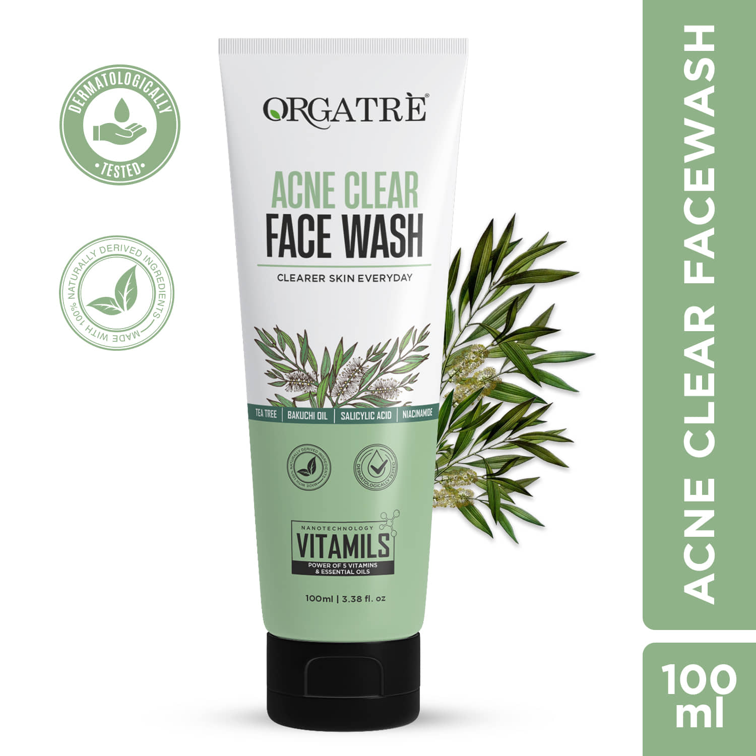 ORGATRE - Acne or Blemishes Removal Face Wash For All Skin Type ( Pack of 1 )