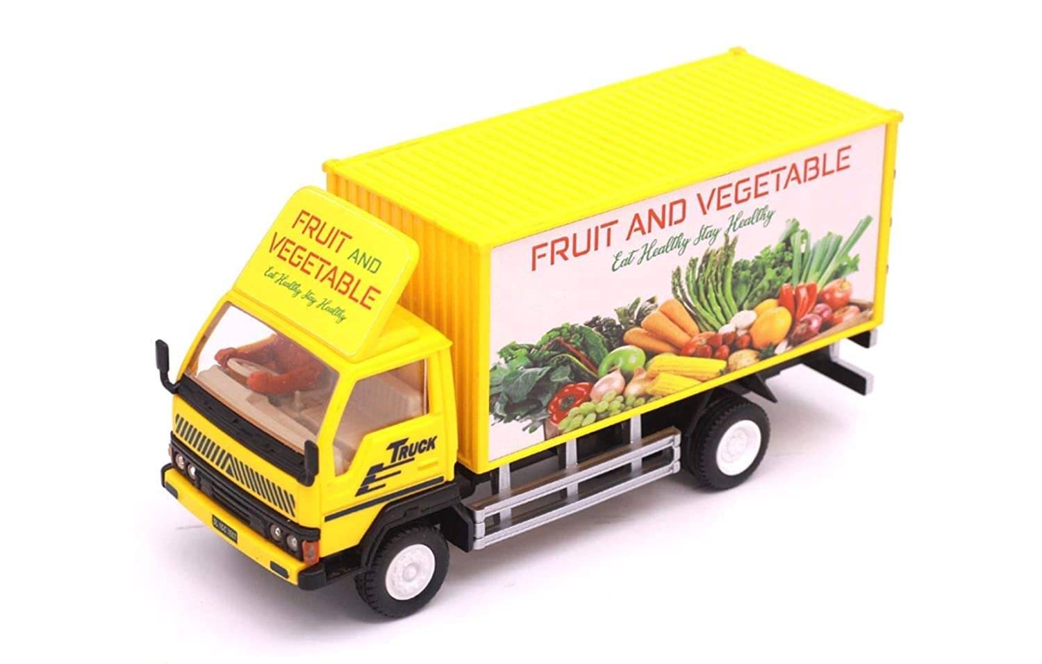     			Panther Fruit&Vegetable Toy Truck with 2 Tail Doors That Open- Pull Back Action Toy for Kids