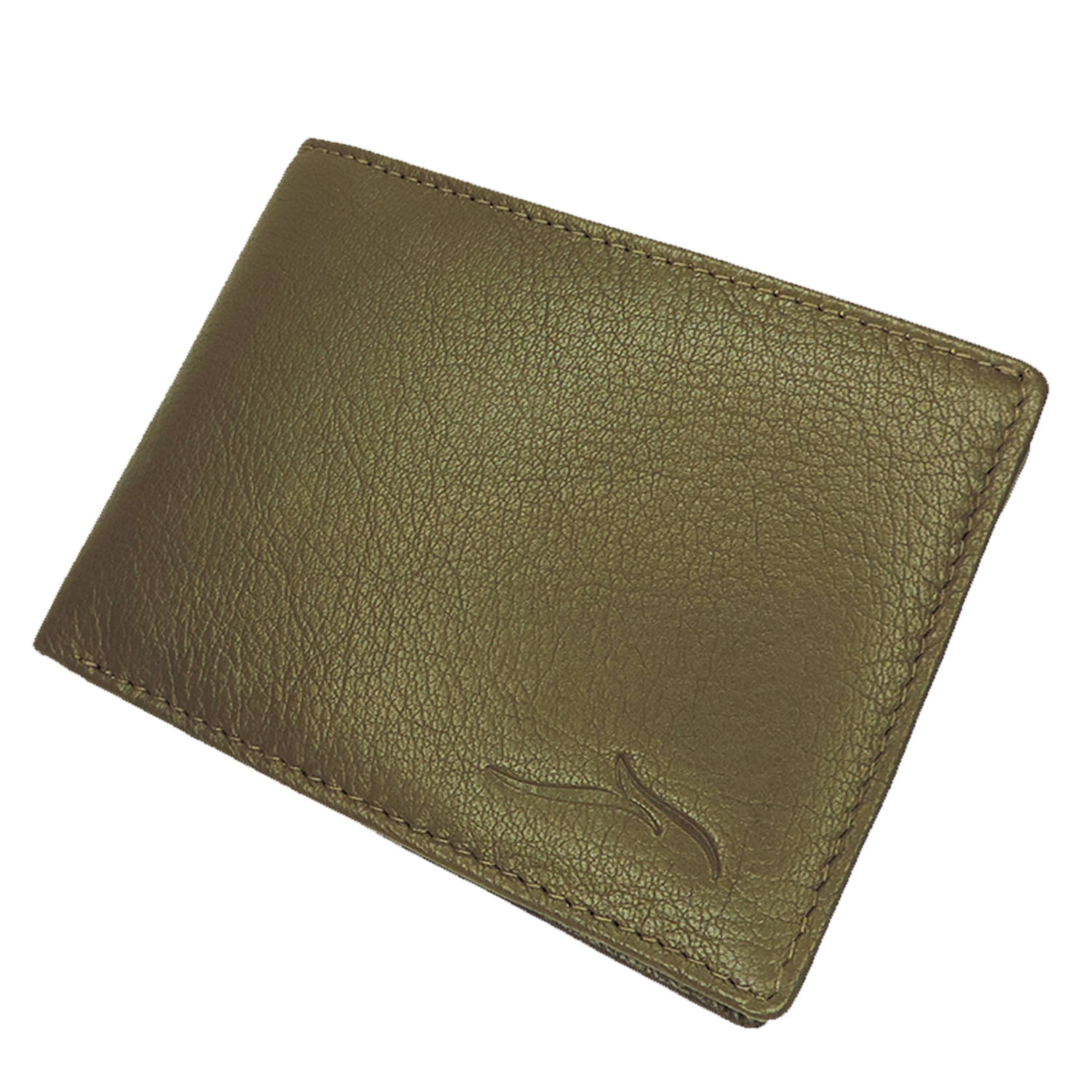     			Panther Green Leather Men's Coin Pouch,Two Fold Wallet,RFID Wallet ( Pack of 1 )