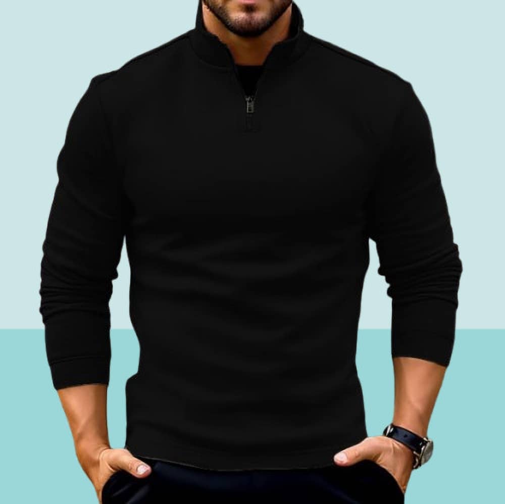 Parona Fleece High Neck Men's Sweatshirt - Olive ( Pack of 1 )