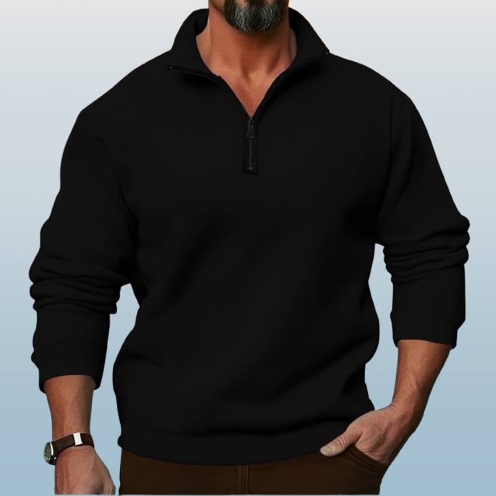 Parona Fleece High Neck Men's Sweatshirt - Olive ( Pack of 1 )