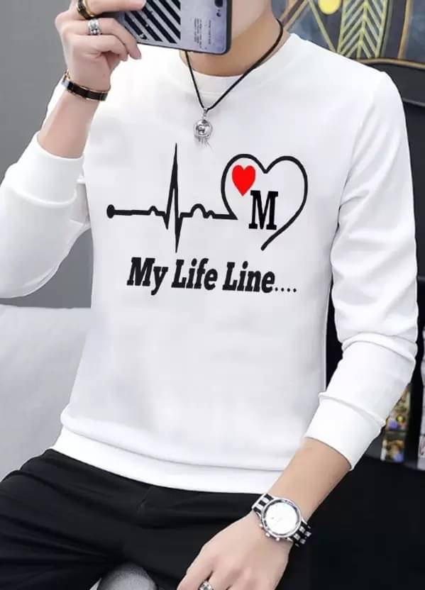 Parona Polyester Regular Fit Printed Full Sleeves Men's Round T-Shirt - Multicolor8 ( Pack of 1 ) Parona Polyester Regular Fit Printed Full Sleeves Men's Round T-Shirt - Multicolor8 ( Pack of 1 )