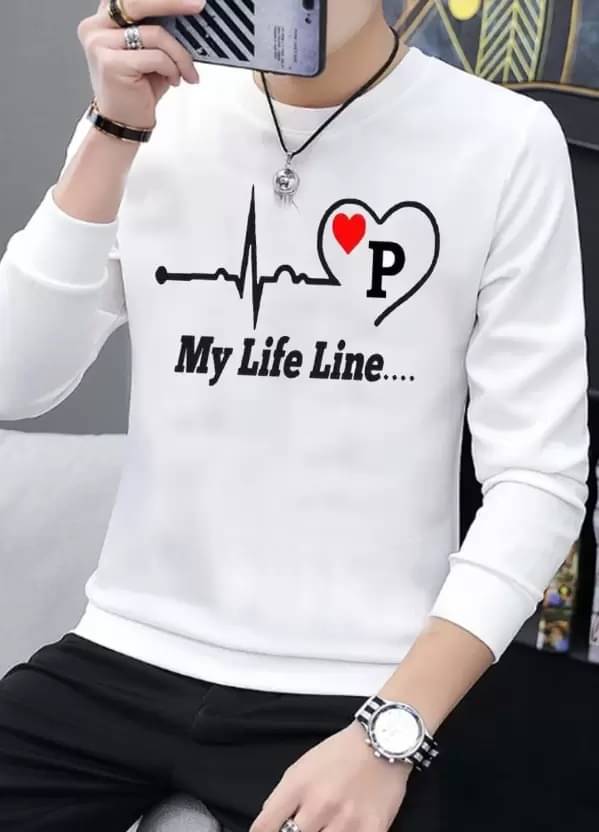 Parona Polyester Regular Fit Printed Full Sleeves Men's Round T-Shirt - Multicolor10 ( Pack of 1 ) Parona Polyester Regular Fit Printed Full Sleeves Men's Round T-Shirt - Multicolor10 ( Pack of 1 )