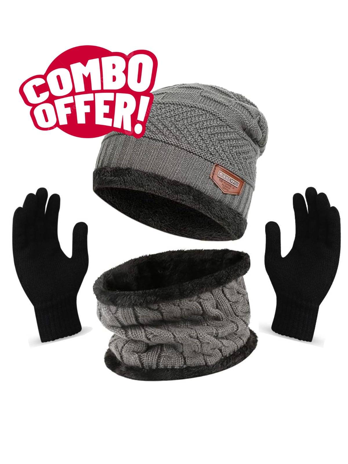     			Paryag Pack of 1 Woollen Men's Cap ( Grey )