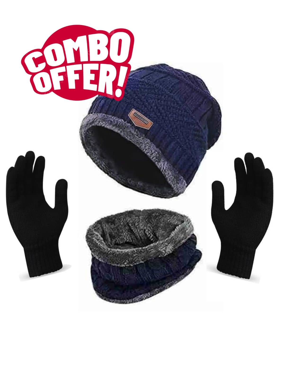 Paryag Pack of 1 Woollen Men's Cap ( Blue )