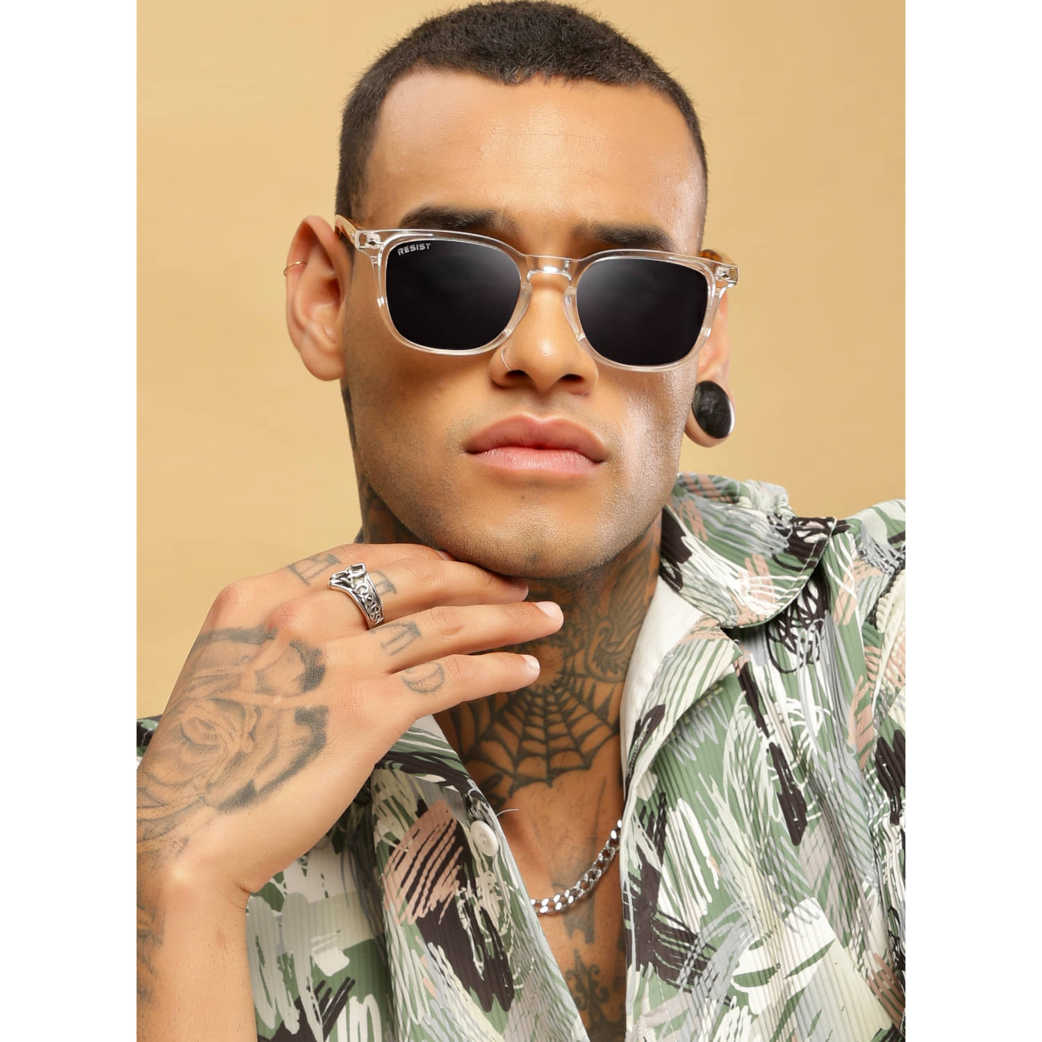 RESIST EYEWEAR White Square Sunglasses ( Pack of 1 )     			RESIST EYEWEAR White Square Sunglasses ( Pack of 1 )