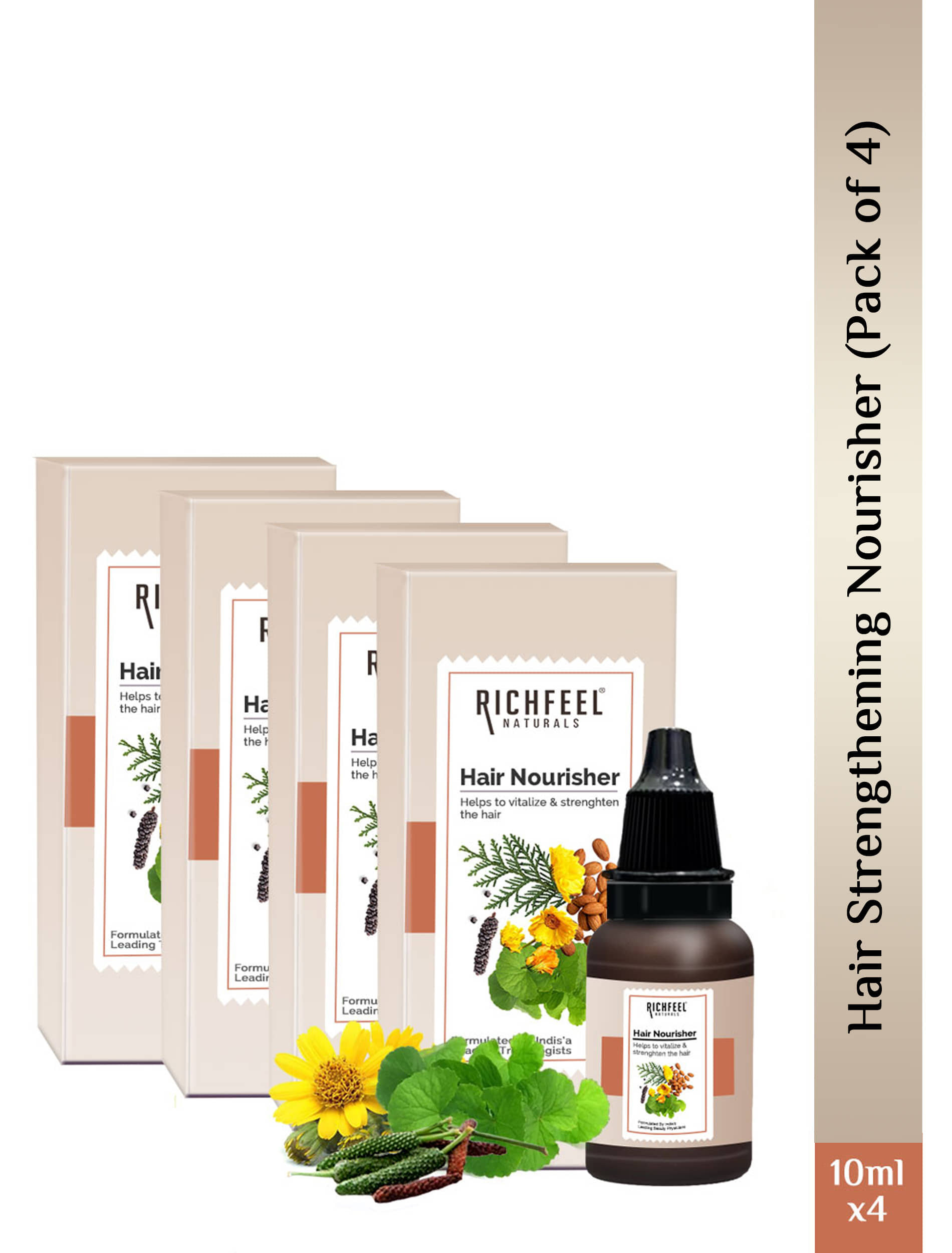 Richfeel Hair Nourisher 10 Ml Pack of 4