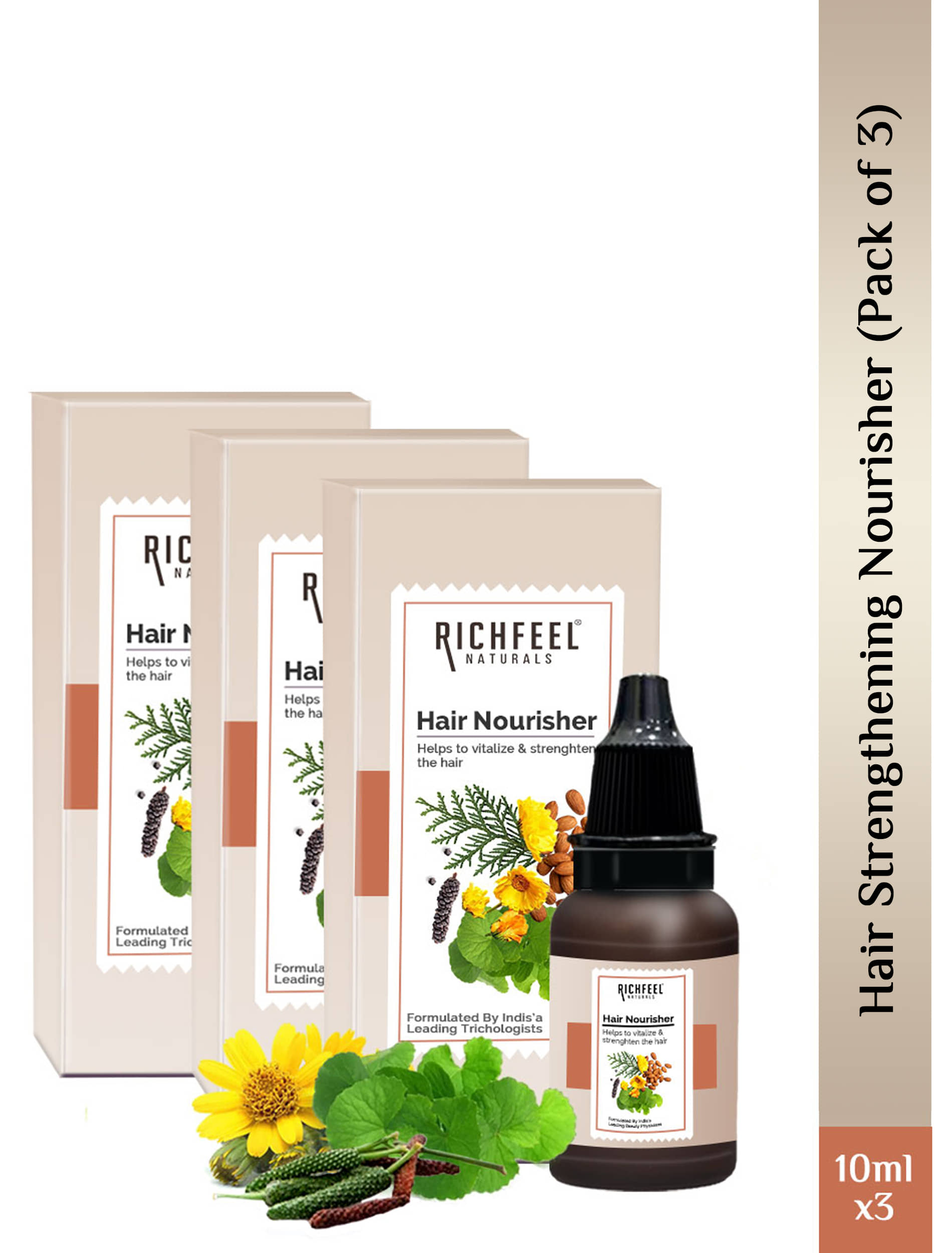Richfeel Hair Nourisher 10 Ml Pack of 3