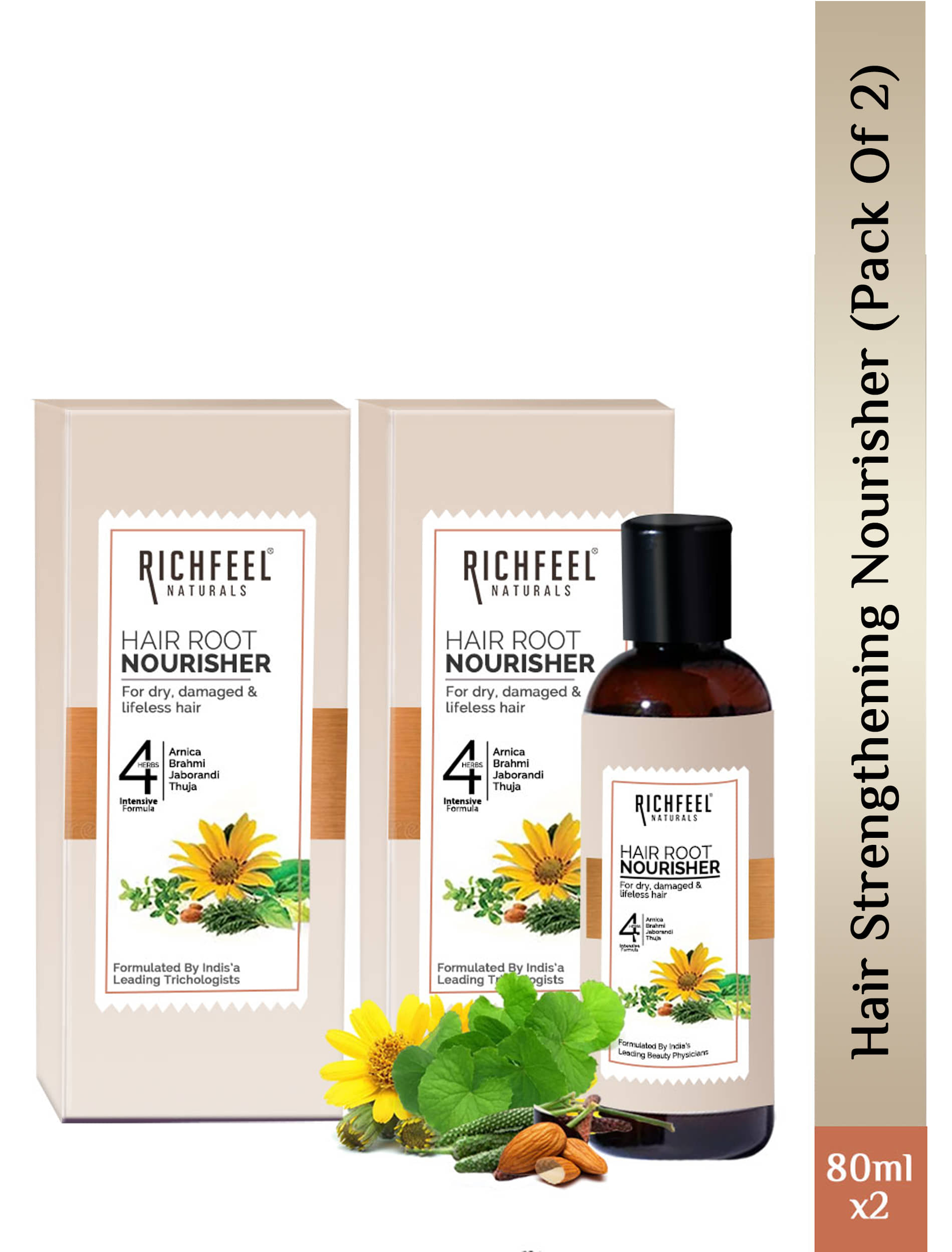 Richfeel Hair Root Nourisher 80 Ml Pack of 2