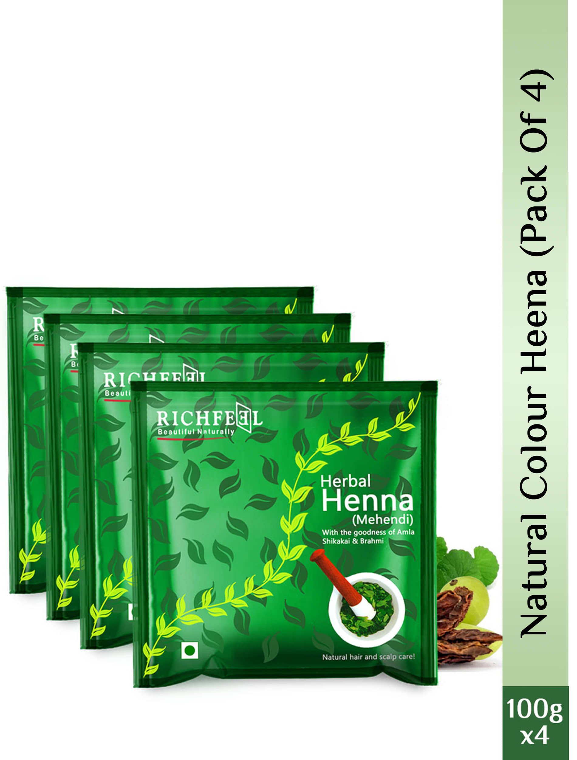 Richfeel Henna Mehendi 100 Gms Pack of 4