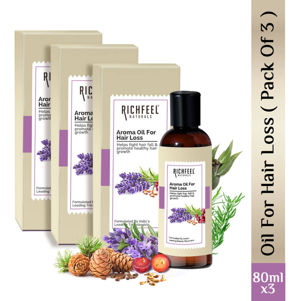 Richfeel Oil For Hair Loss 100 Ml Pack of 3