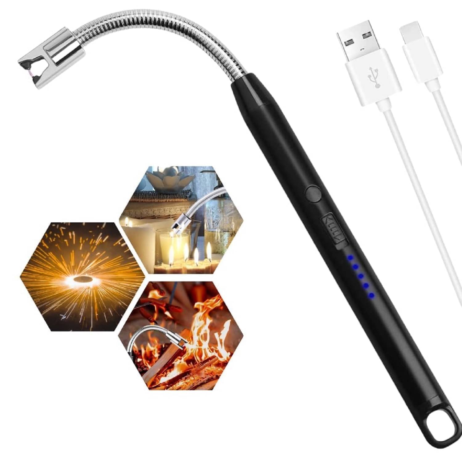 Sachha Assorted Stainless Steel Kitchen Electric Gas Lighter ( Pack of 1 ) Sachha Assorted Stainless Steel Kitchen Electric Gas Lighter ( Pack of 1 )