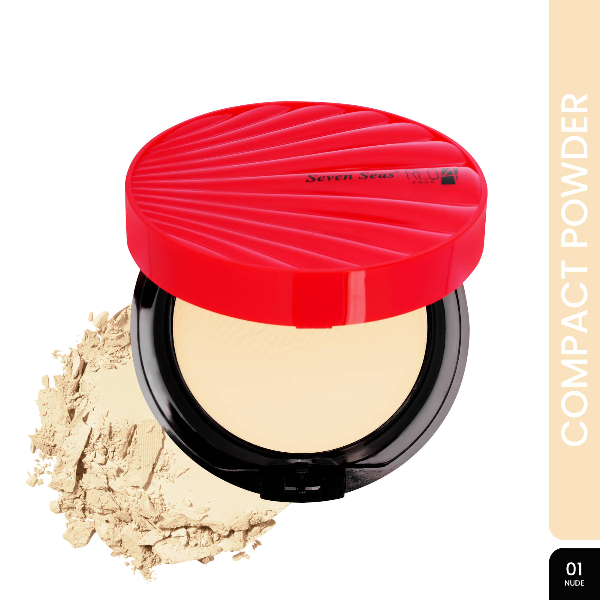     			Seven Seas Red4 Soft Line Compact Pressed Powder Nude 47 g