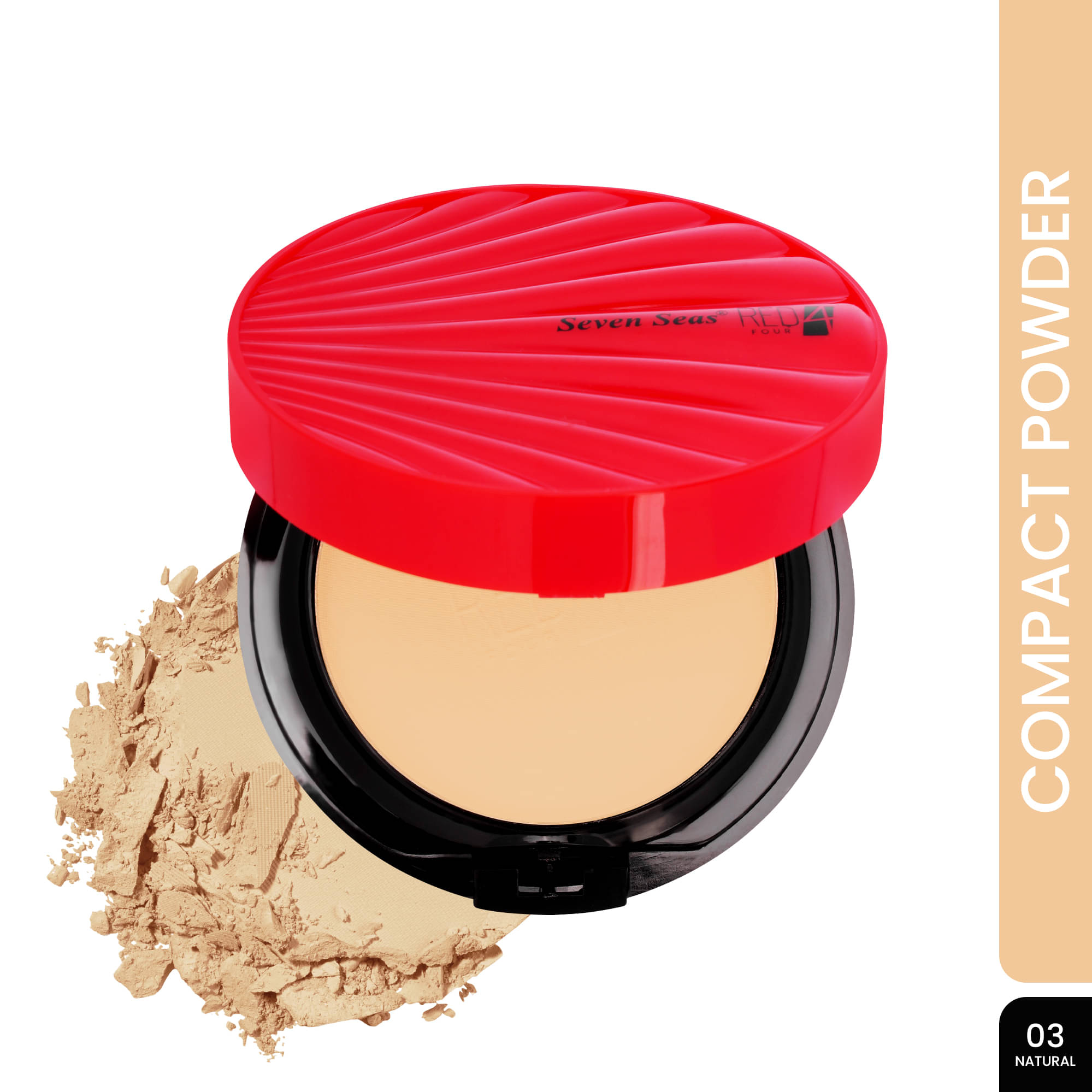     			Seven Seas Red4 Soft Line Compact Pressed Powder Medium 47 g
