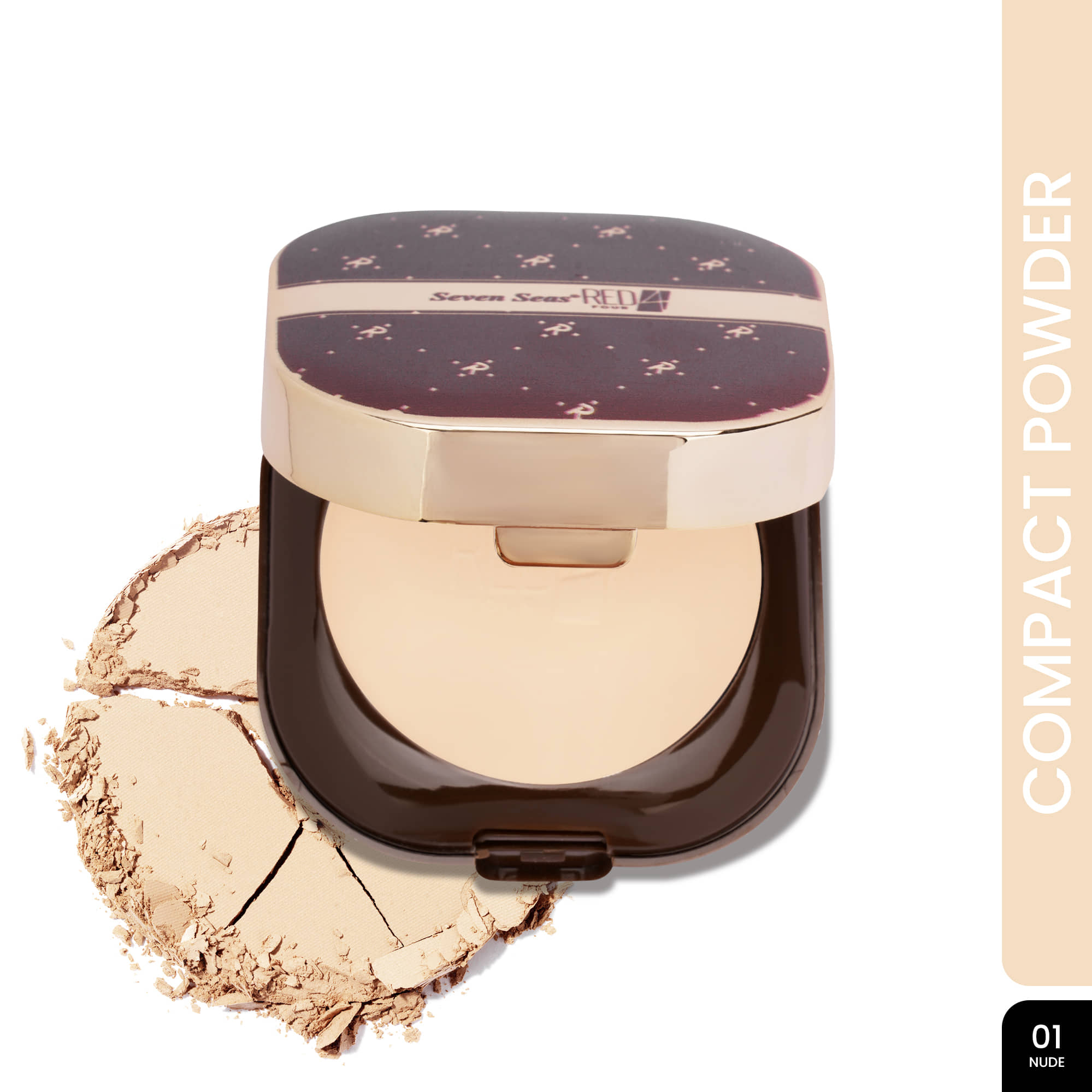 Seven Seas Red4 Stay Weightless Compact Pressed Powder Nude 43 g