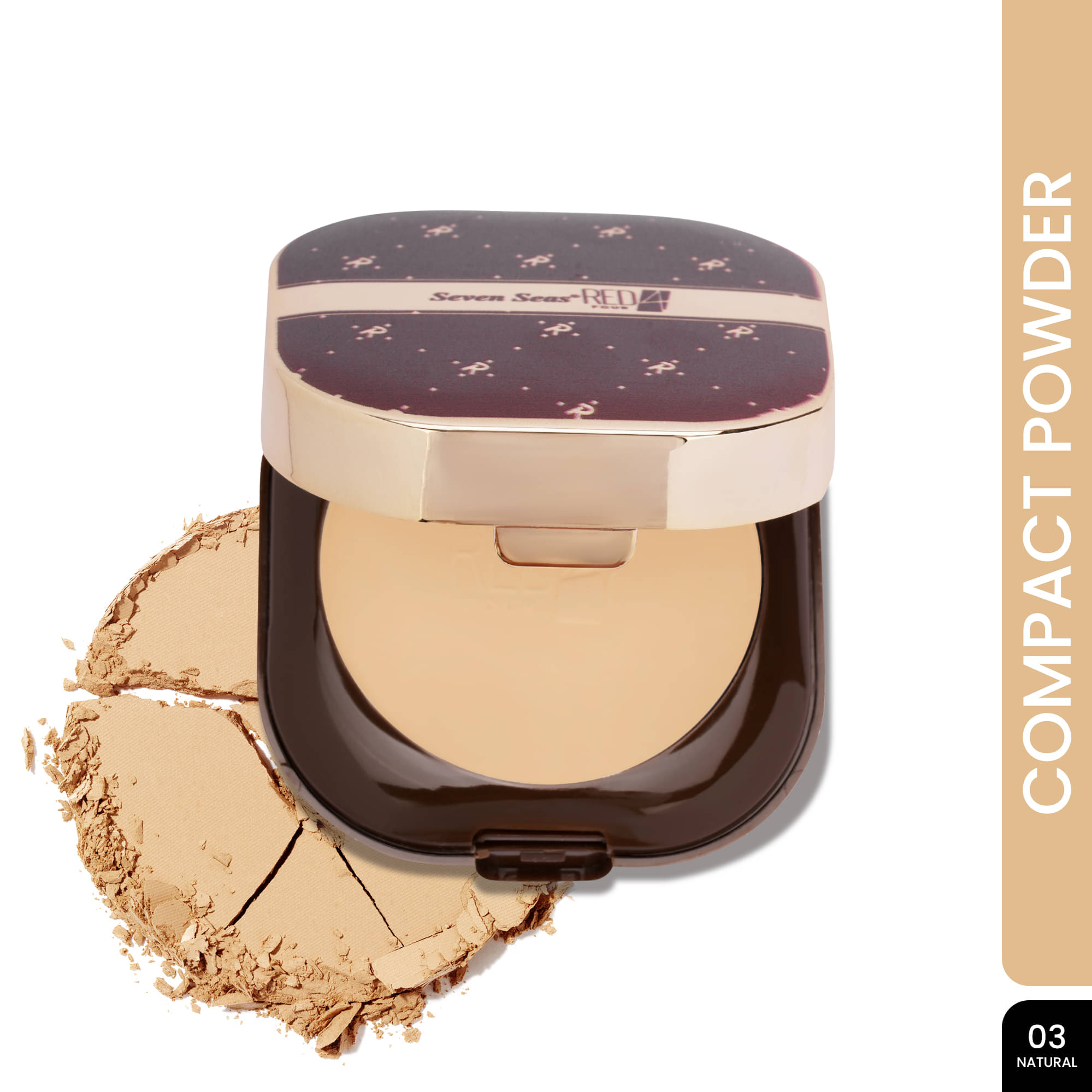     			Seven Seas Red4 Stay Weightless Compact Pressed Powder Medium 43 g