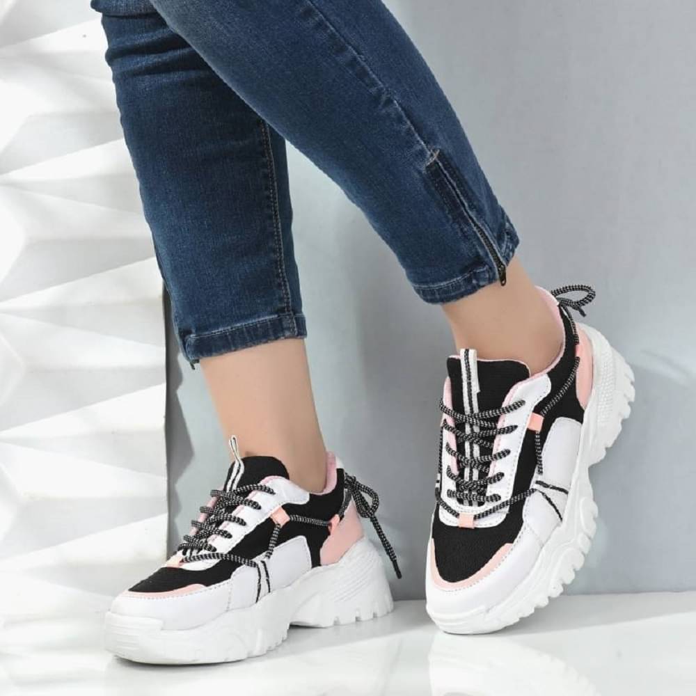     			Shozie Black Women's Sneakers