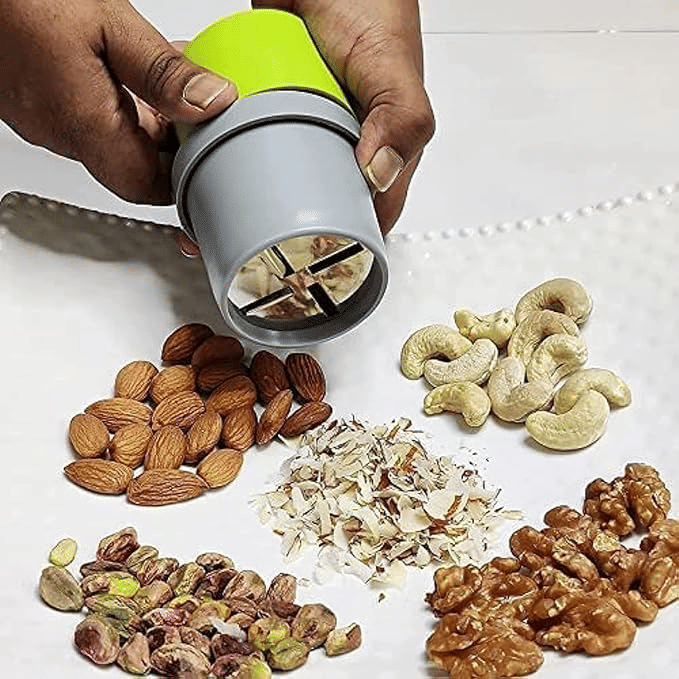     			WHITEIBIS dryfruit Cutter Multicolour Plastic Mannual Chopper 100 ml ( Pack of 1 )