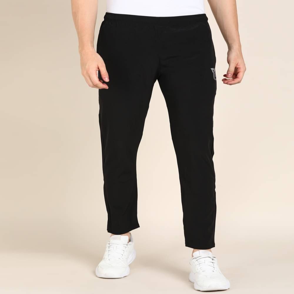 YUNEK Black Polyester Men's Trackpants ( Pack of 1 ) YUNEK Black Polyester Men's Trackpants ( Pack of 1 )