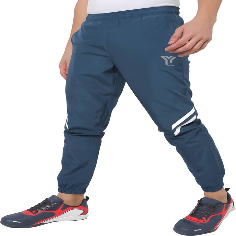     			YUNEK Blue Polyester Men's Trackpants ( Pack of 1 )