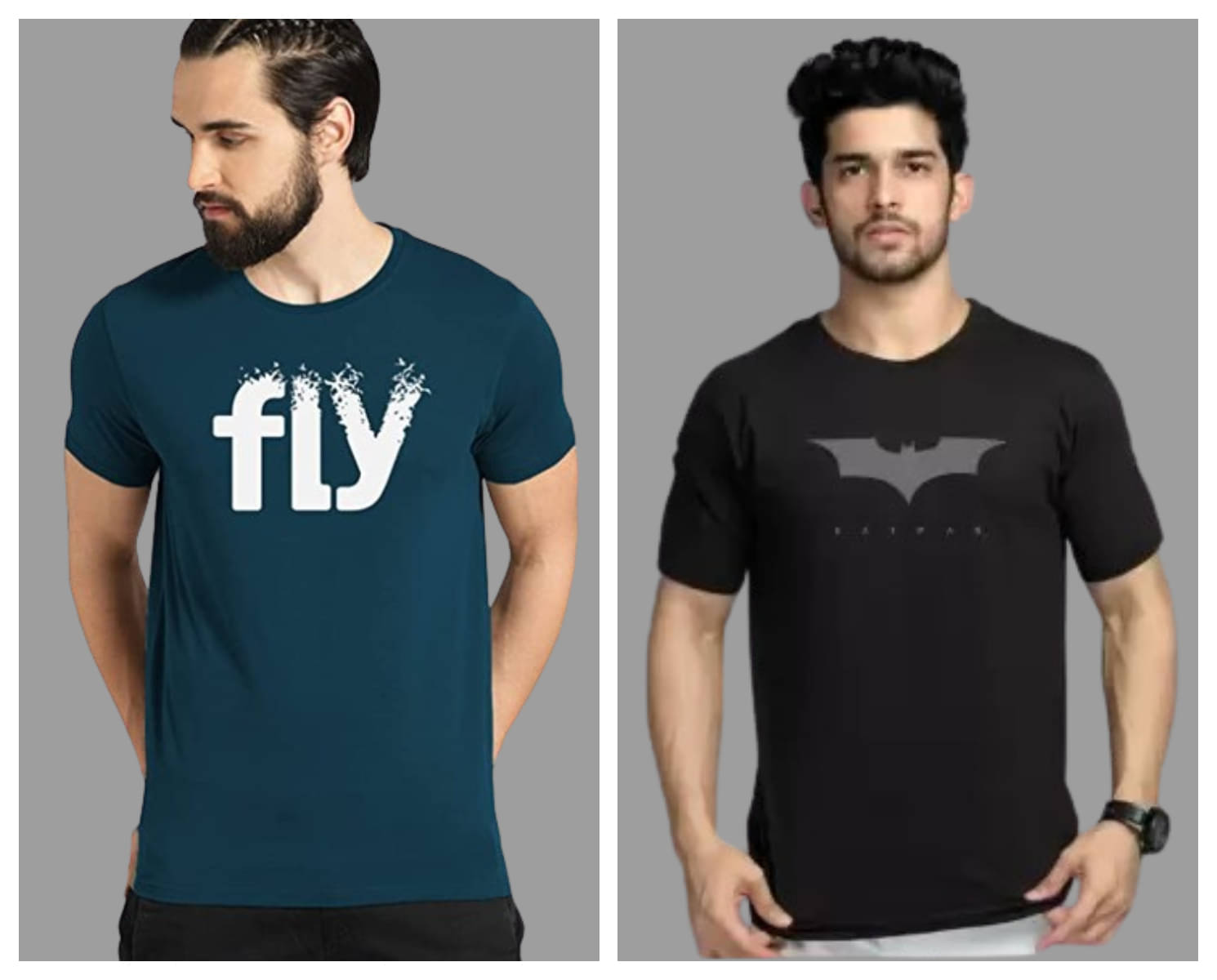 attitude start of fashion Pack of 2 Polyester Regular Fit Men's T-Shirt ( Black ) attitude start of fashion Pack of 2 Polyester Regular Fit Men's T-Shirt ( Black )
