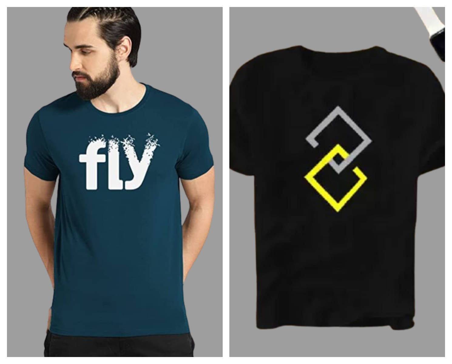     			attitude start of fashion Pack of 2 Polyester Regular Fit Men's T-Shirt ( Black )