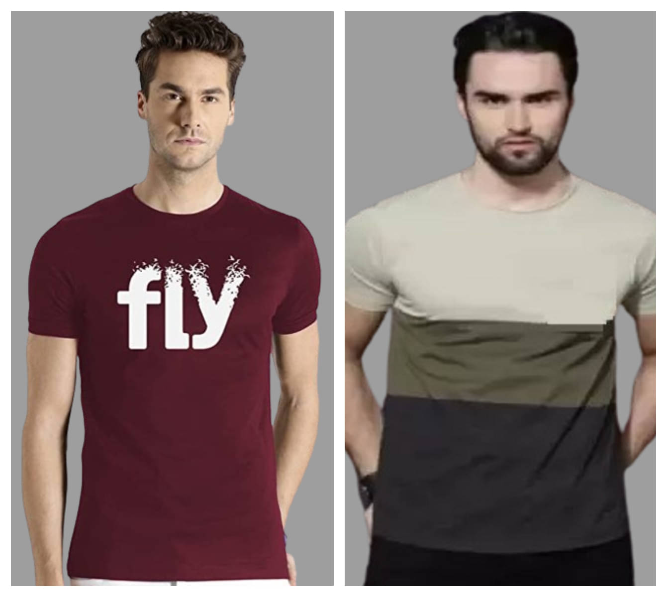 attitude start of fashion Pack of 2 Polyester Regular Fit Men's T-Shirt ( Olive )     			attitude start of fashion Pack of 2 Polyester Regular Fit Men's T-Shirt ( Olive )