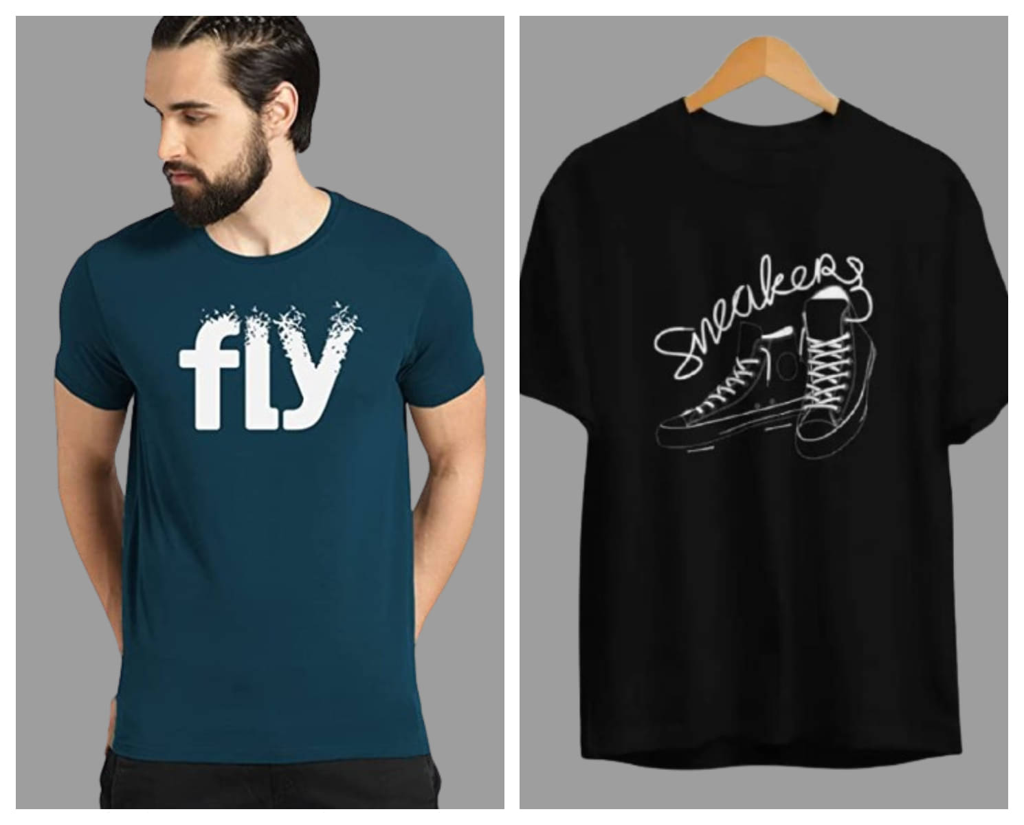 attitude start of fashion Pack of 2 Polyester Regular Fit Men's T-Shirt ( Black ) attitude start of fashion Pack of 2 Polyester Regular Fit Men's T-Shirt ( Black )