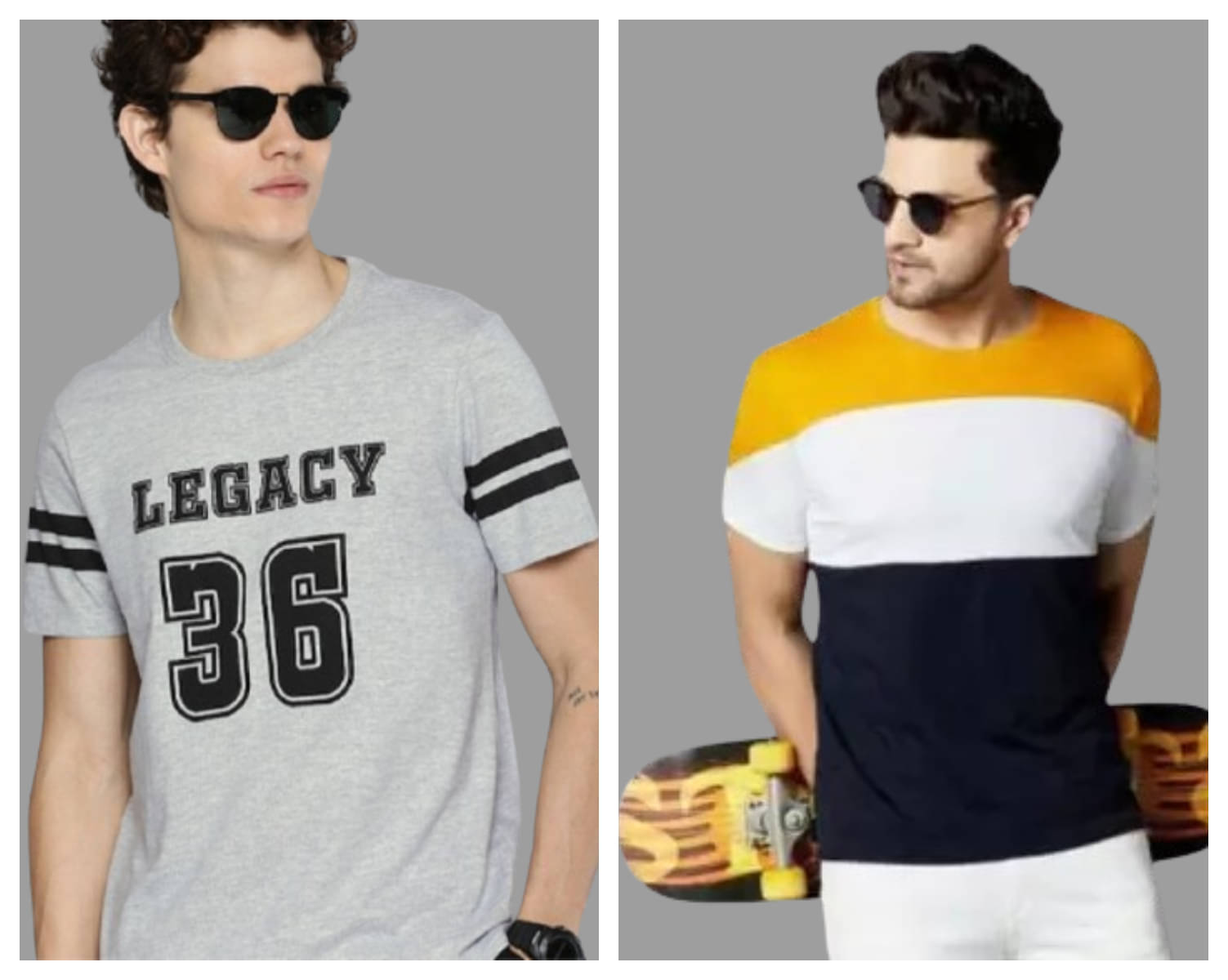 attitude start of fashion Polyester Regular Fit Printed Half Sleeves Men's Round T-Shirt - Mustard ( Pack of 2 )     			attitude start of fashion Polyester Regular Fit Printed Half Sleeves Men's Round T-Shirt - Mustard ( Pack of 2 )