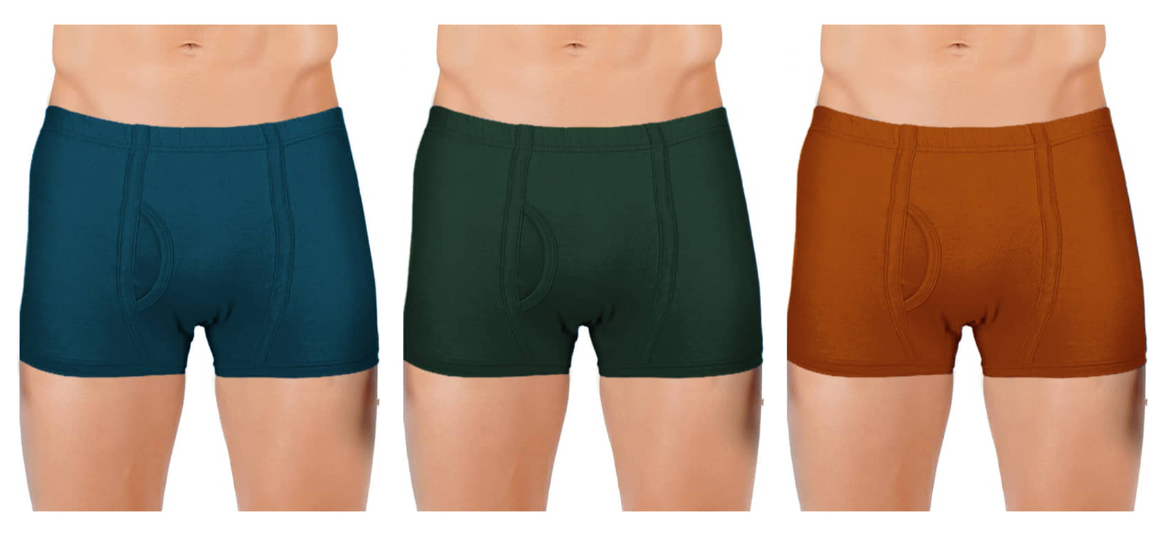 sudarking Pack of 3 Cotton Blend Trunks For Men's ( Multicolor )