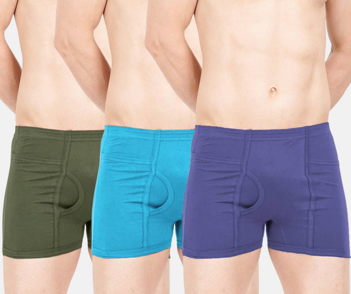 sudarking Pack of 3 Cotton Blend Trunks For Men's ( Multicolor )