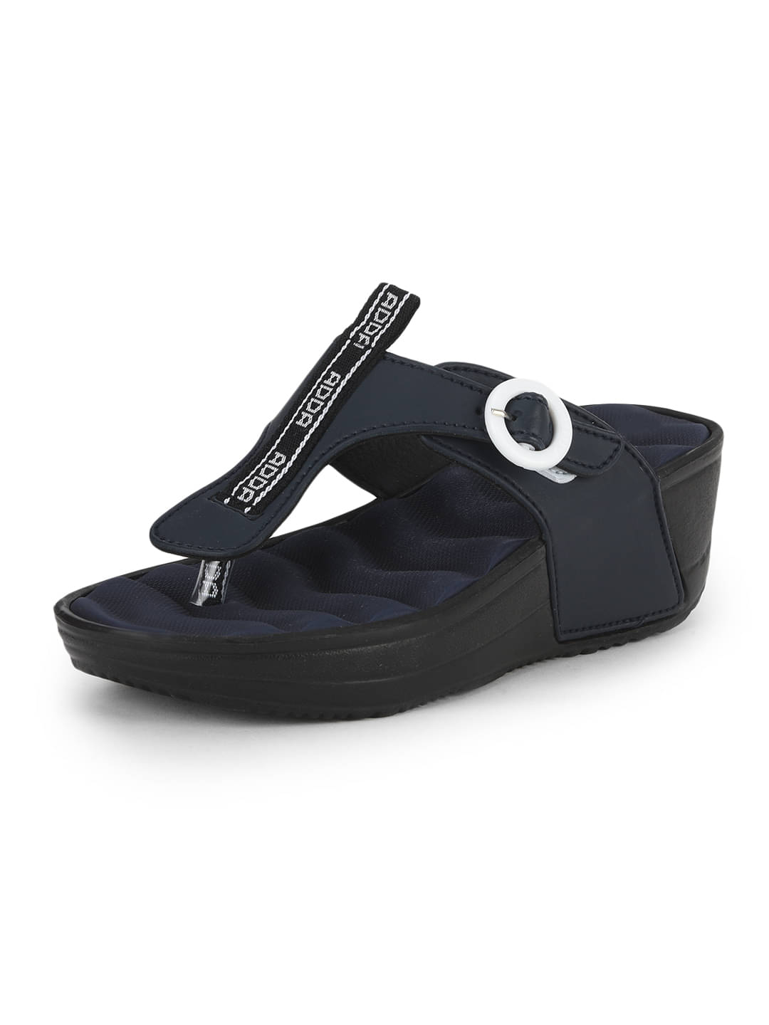     			Adda Navy Women's Slip On Heels