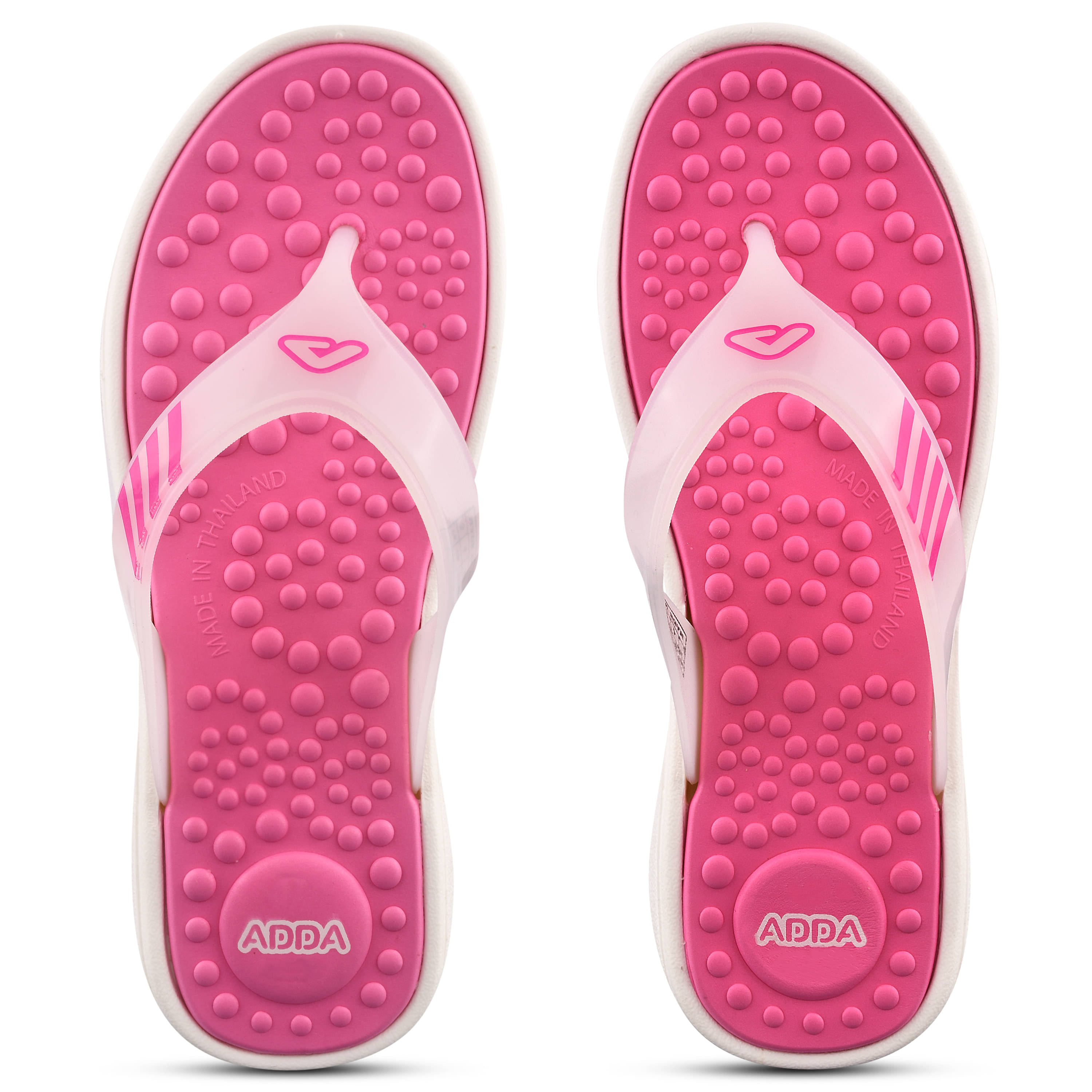     			Adda Pink Women's Thong Flip Flop