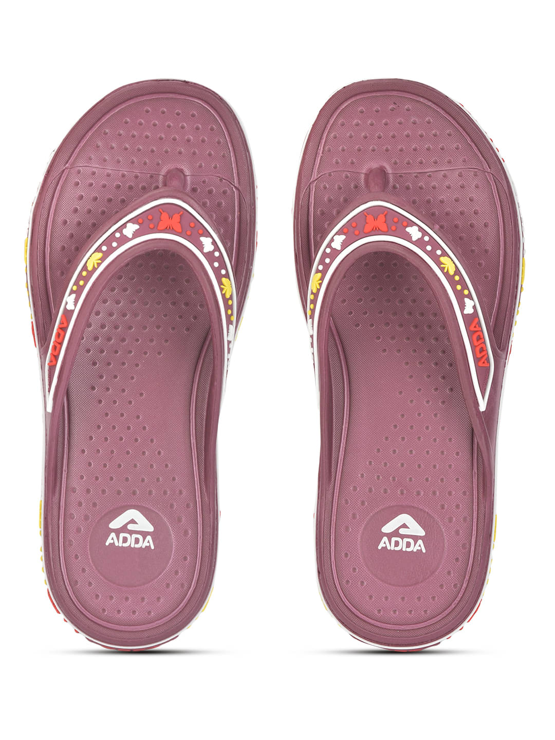     			Adda Purple Women's Thong Flip Flop