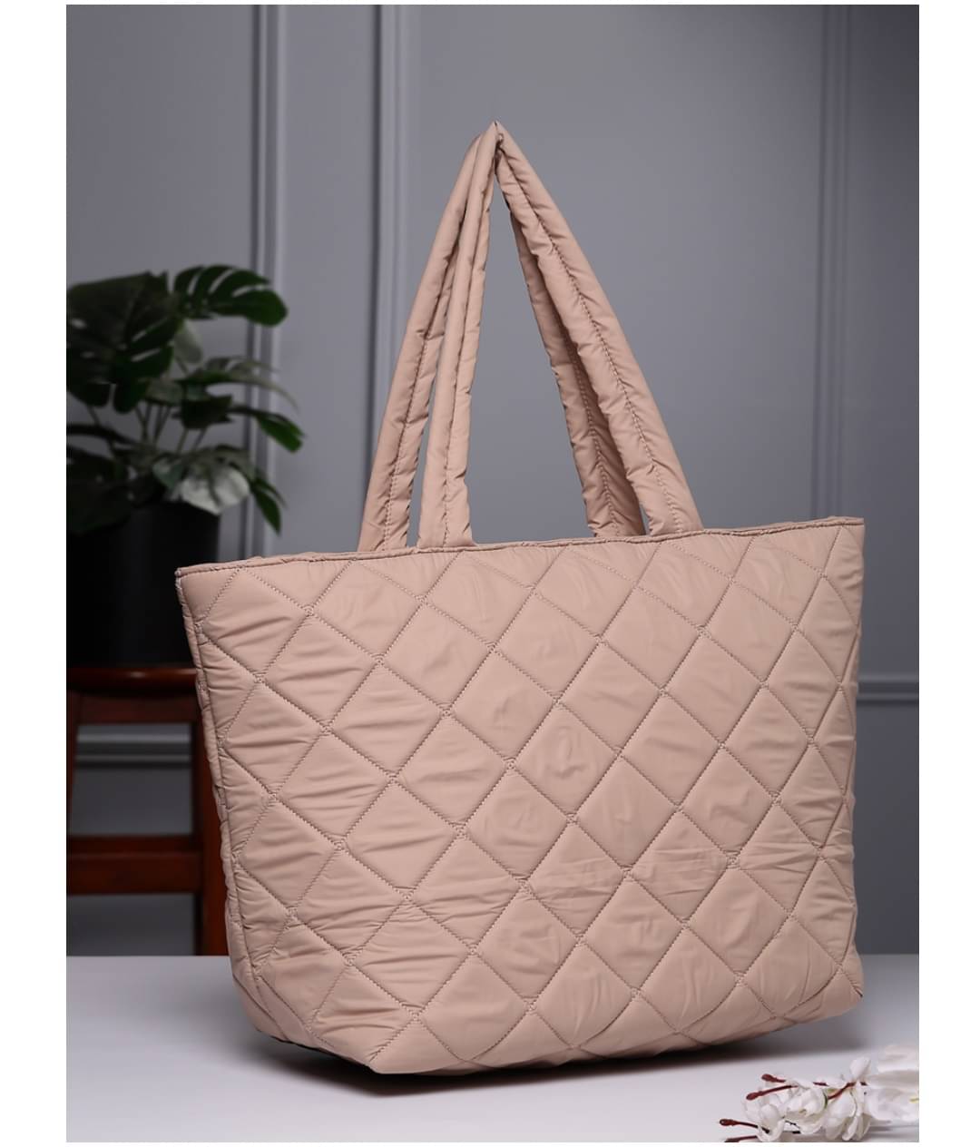     			Anekaant Handheld Bag Polyster Set of 1 ( Tan )