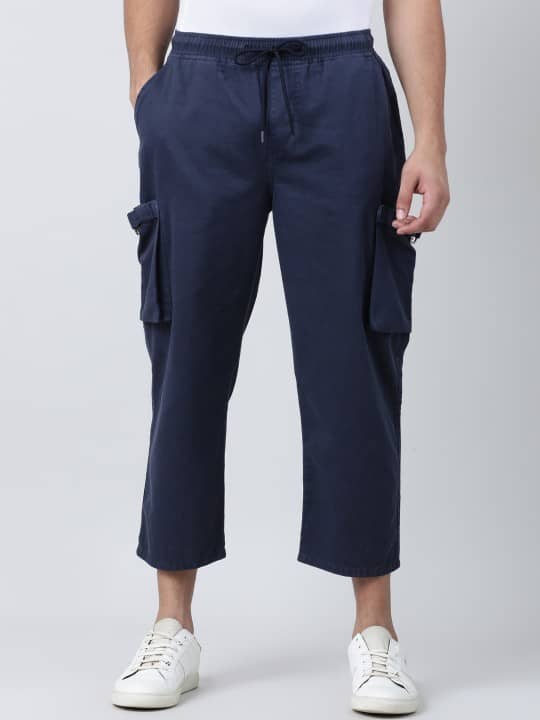 Bene Kleed Regular Pleated Men's Cargos - Blue ( Pack of 1 ) - Trousers | Buy online on ZillyBuy