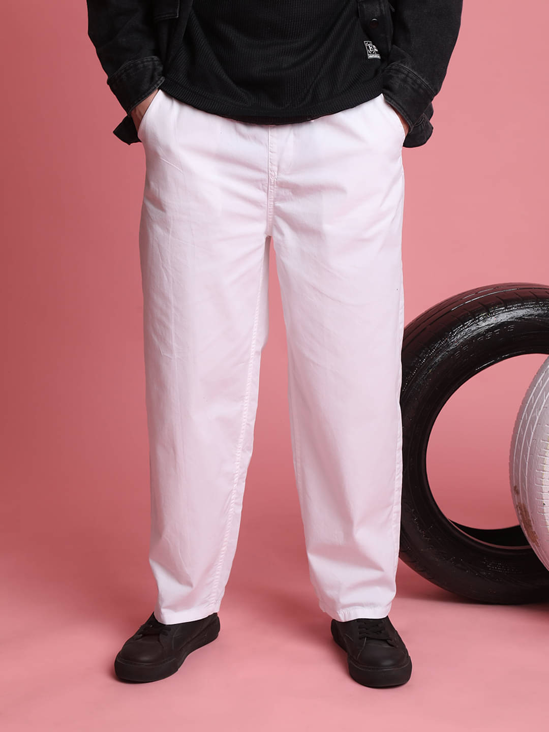     			Bene Kleed Men Loose Fit Chinos Trousers