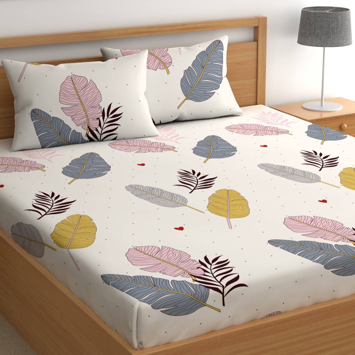 CG HOMES Microfiber 1 Double Bedsheet with 2 Pillow Covers ( Beige ) CG HOMES Microfiber 1 Double Bedsheet with 2 Pillow Covers ( Beige )