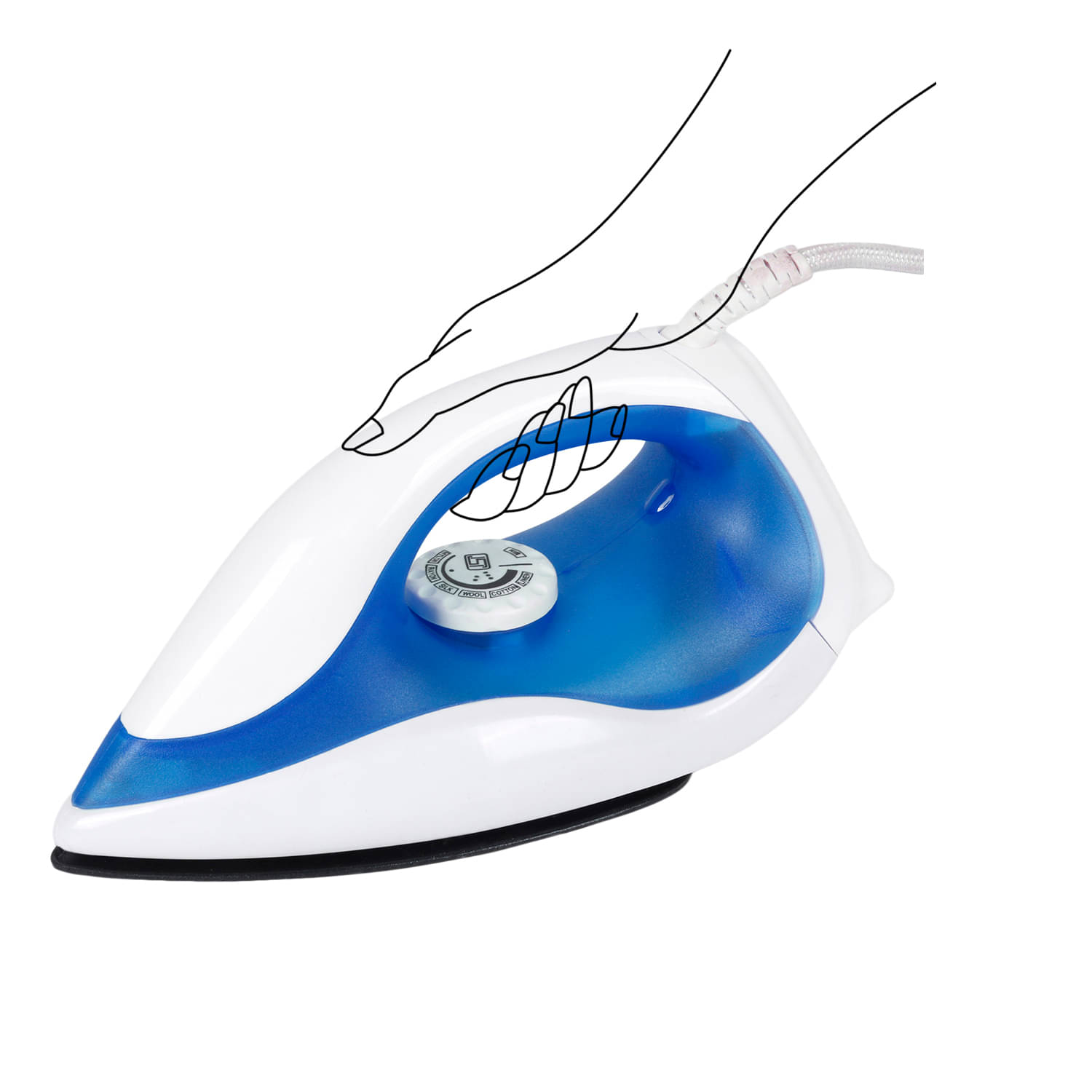 CHARTBUSTERS BMW White 1000 watt Dry Iron     			CHARTBUSTERS BMW White 1000 watt Dry Iron