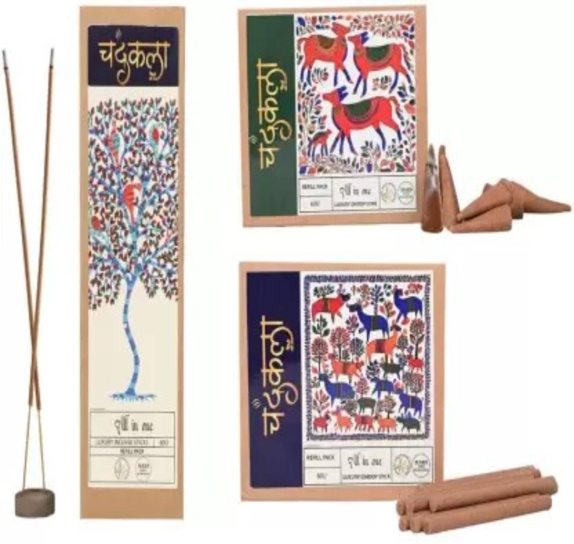     			Chandrakala Incense Stick,Dhoop Mogra,Rose,Kewda,Musk 60 Pieces ( Pack of 3 )