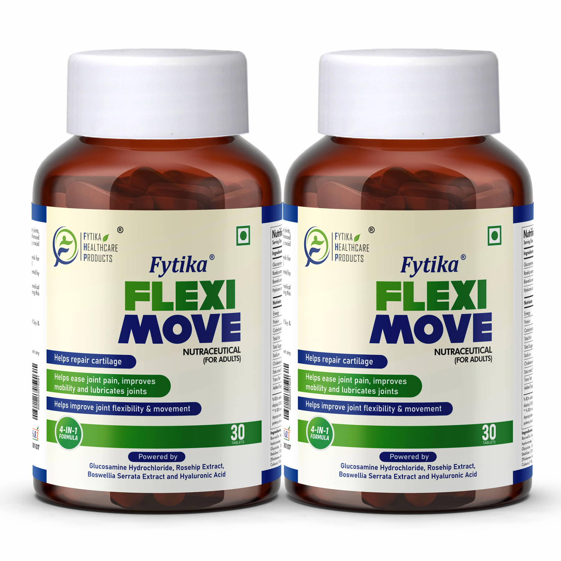 Fytika Flexi Move, Joint Support Supplement 30 No.S (Pack of 2) Fytika Flexi Move, Joint Support Supplement 30 No.S (Pack of 2)