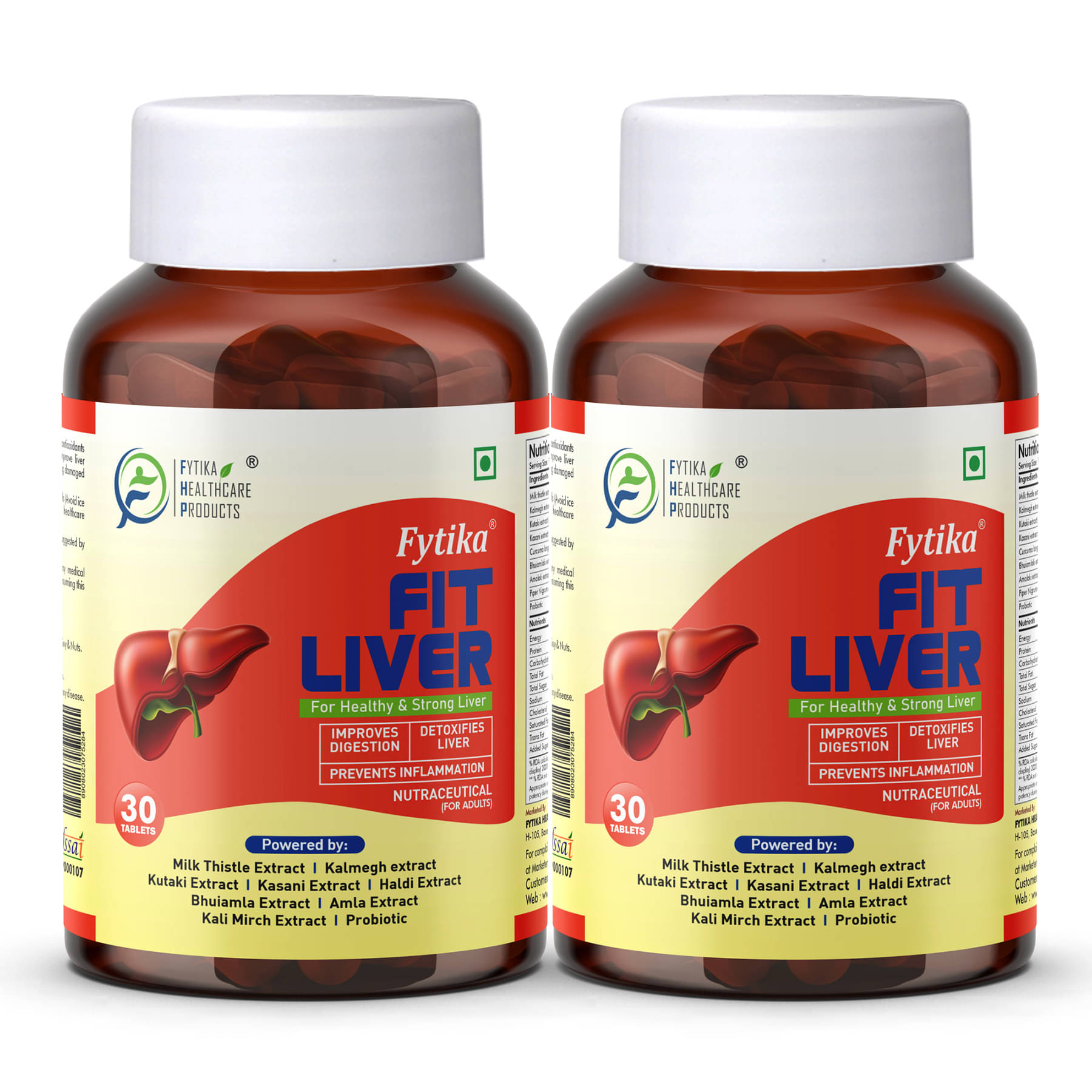 Fytika Fit Liver Liver Detox Supplement 30 No.S (Pack of 2) Fytika Fit Liver Liver Detox Supplement 30 No.S (Pack of 2)