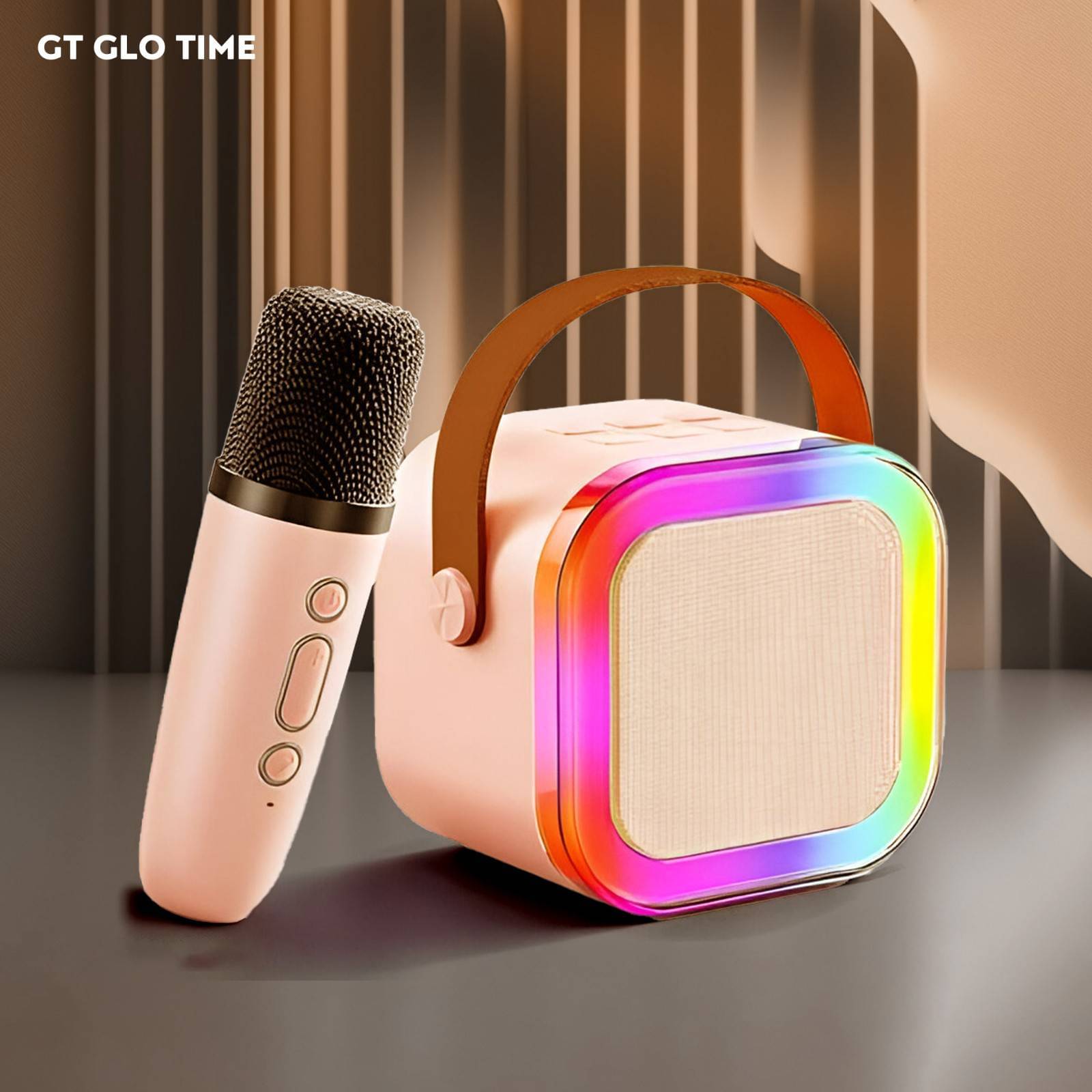     			GT GLOTIME Bluetooth Speaker 10 W Bluetooth Speaker Bluetooth V 5.1 with USB,LED lights Torch,3D Bass Playback Time 6 hrs White