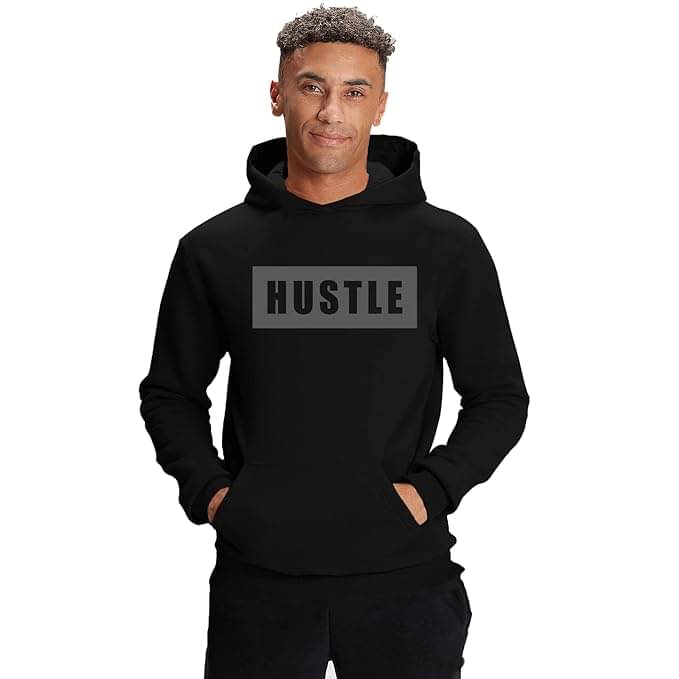     			JUGULAR Cotton Blend Hooded Men's Sweatshirt - Black ( Pack of 1 )