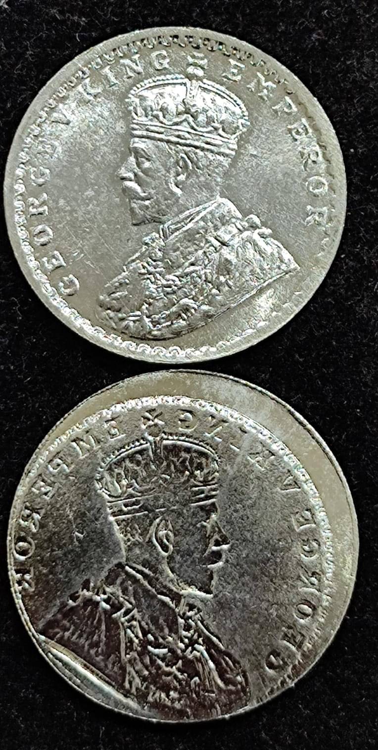     			LAKHI ERROR GEORGE V BRITISH INDIA ONE RUPEES COIN
