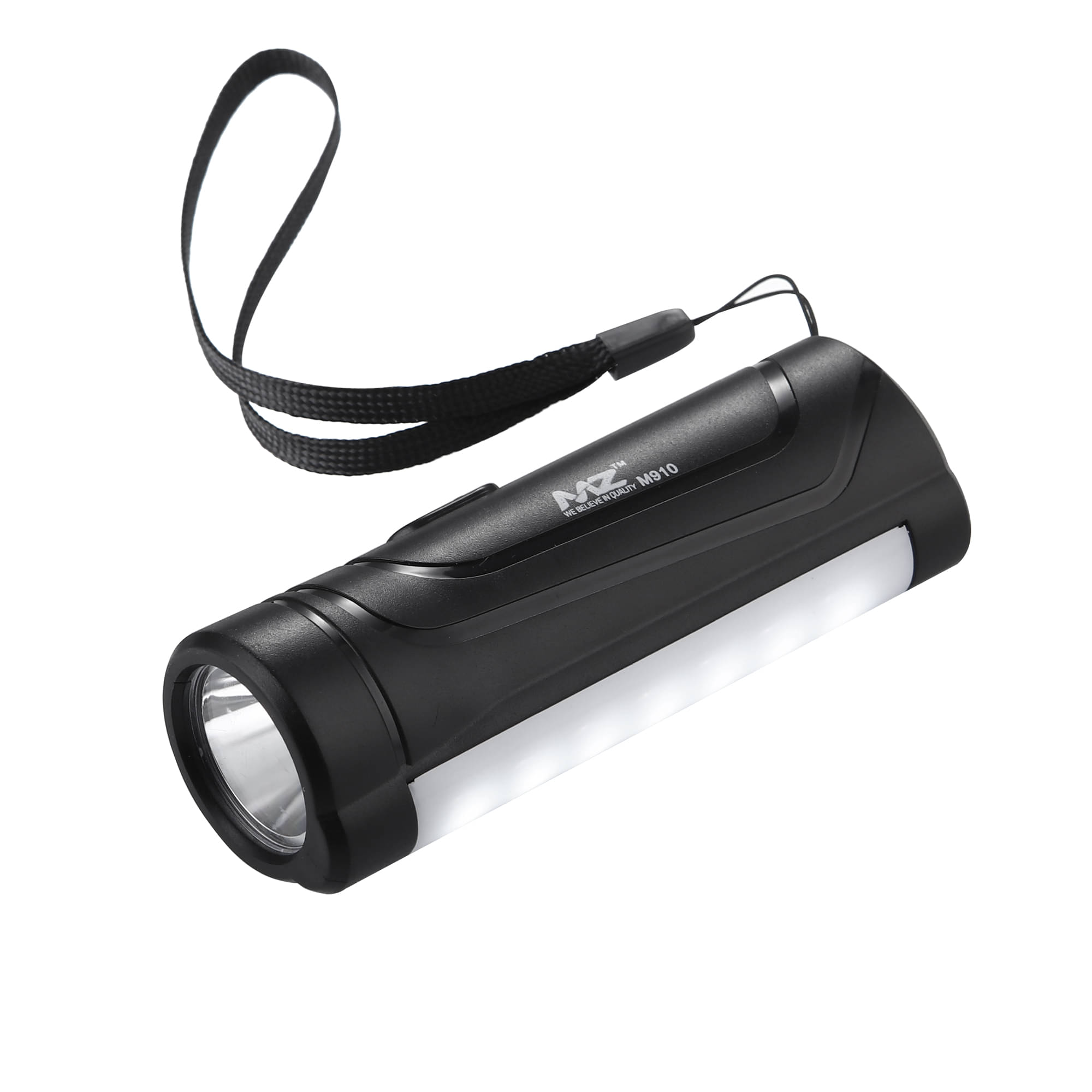     			MZ - 12W Rechargeable Flashlight Torch ( Pack of 1 )
