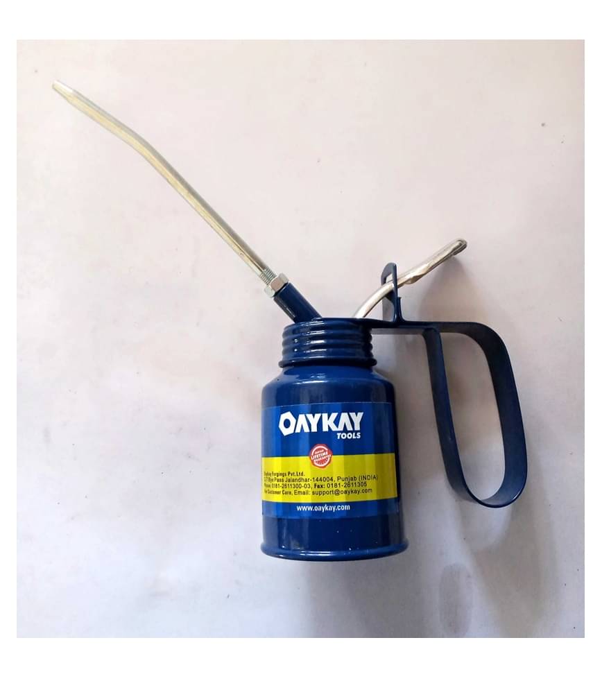 Oaykay Tools Oil Can Steel Pimp Capacity 1/4 Heavy Gauge Steel Body pack of 1 Oaykay Tools Oil Can Steel Pimp Capacity 1/4 Heavy Gauge Steel Body pack of 1