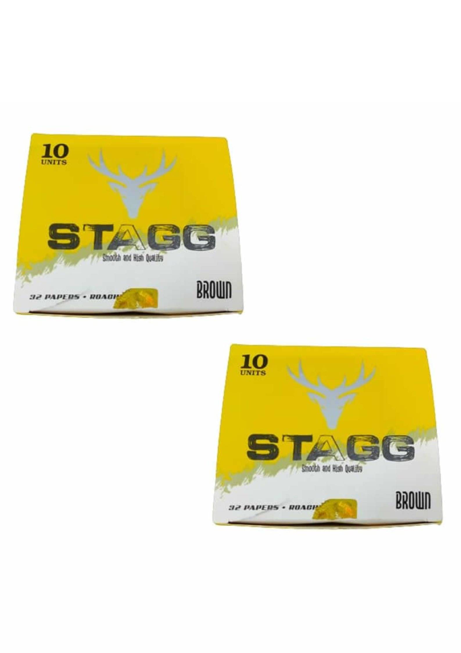     			PUFF SMART Stagg Rolling Paper with Roach Book Smooth and High Quality 2 Full Box (32 Papers + Roaches)