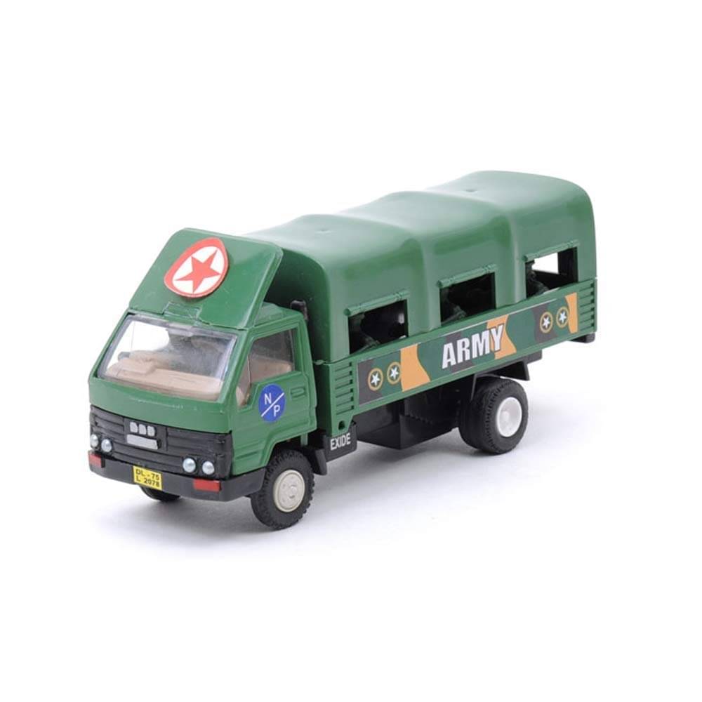     			Plastic Pull Back Army Dcm Truck, Number Of Pieces: 1, Multicolour